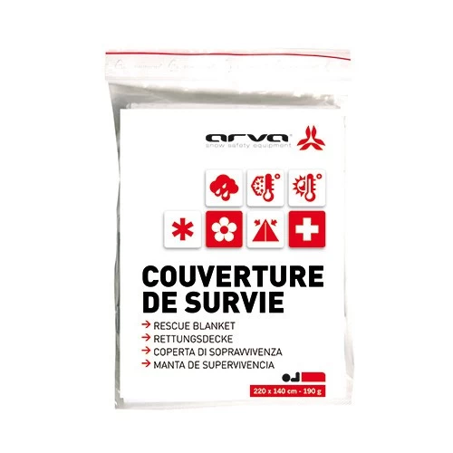 Couverture De Survie Jetable Arva - 60 Gr 3 Couverture De Survie Jetable Arva - 60 Gr