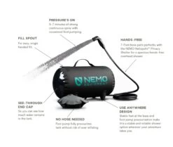 NEMO EQUIPMENT Douche Nemo Helio -Camping Série Magasin douche portable camping nemo helio