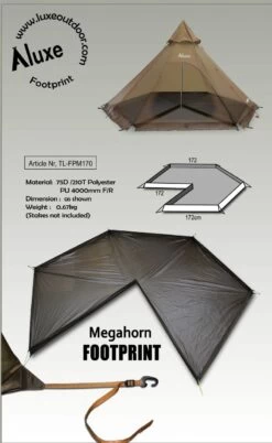Luxe Outdoor Megahorn Footprint -Camping Série Magasin footprint megahorn luxe outdoor 02 1