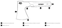 Gerber Pack Hatchet -Camping Série Magasin hache gerber