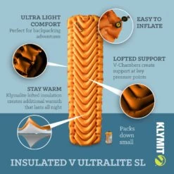 Klymit Insulated V Ultralite SL -Camping Série Magasin matelas klymit insulated static v lite 03 1