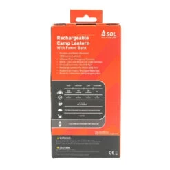 Sol Rechargeable Camp Lantern With Power Bank -Camping Série Magasin sol rechargeable camp lantern with power bank 4