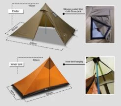 Luxe Outdoor Mini Peak XL -Camping Série Magasin tipi luxe outdoor mini peak xl 03