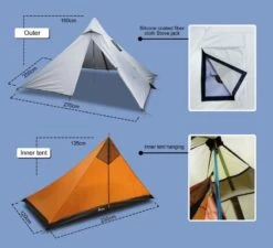Luxe Outdoor Mini Peak XL -Camping Série Magasin tipi luxe outdoor mini peak xl white 02